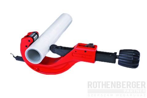 Rothenberger Tube Cutter PL Automatic 50-125mm racsnis teleszkópos csővágó műanyag csőre