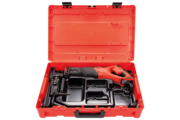 Rothenberger Rotiger CL akkumulátoros orrfűrész készlet, 5db fűrészlappal, akkumulátor és töltő nélkül, Rocase kofferben